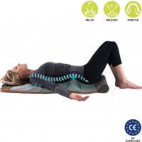 HoMedics STRETCH - Yoga Mat with Adjustable Back Body Stretching, Release Tension, Improve Flexibility, 4 Built-In Treatment Programs, Simple Foldaway